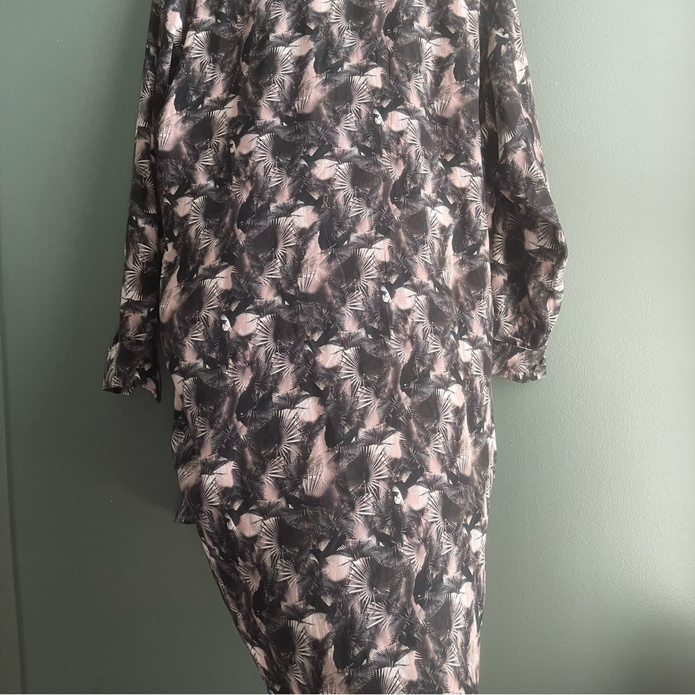 ALL SAINTS 100% silk dress shirt - Cette Island Dress - Picture 7 of 9